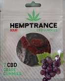Hemptrance CBD Sour Gummies 50mg - GRAPE 
